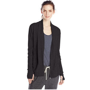 Alternative Women's Eco-Jersey Wrap Rib Sleeve True Black Size M 0073